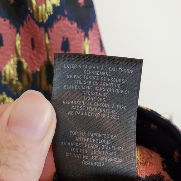 Anthro HD in Paris Yana Jacquard Peplum top (430) - Picture 11 of 11